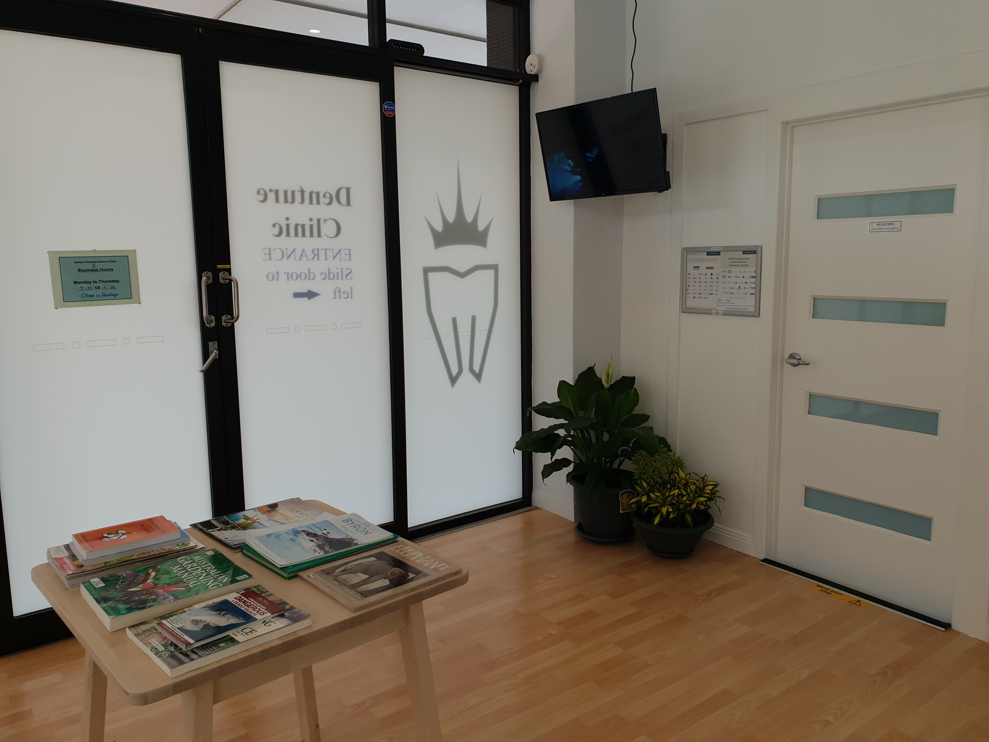Inside the denture clinic